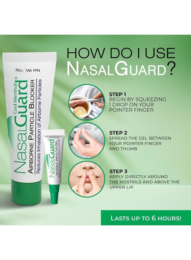 NasalGuard Allergy Relief and Allergen Blocker Nasal Gel - Drug-Free and Proven Safe for Pollen Allergy Sufferers, Approved for Airplane Travel - Over 150 Applications Per Tube - Image 5